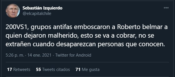 sebastian izquierdo amenaza _344287