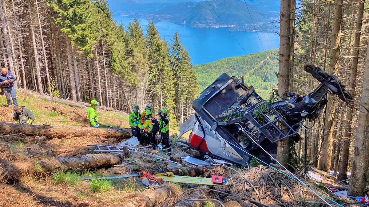 Teléferico en italia accidente 1024x683