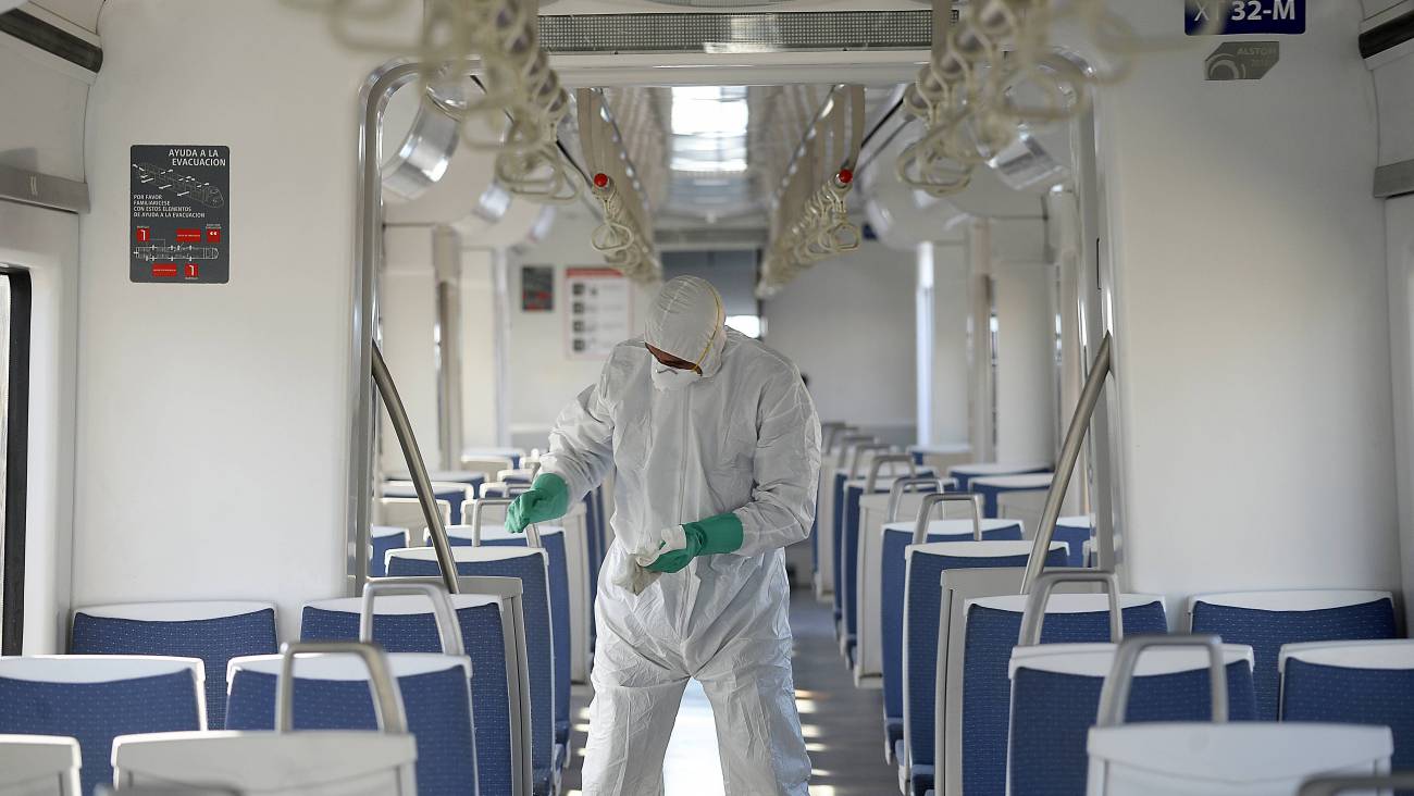 Coronavirus Foto Limpieza Metroval Agencia Uno