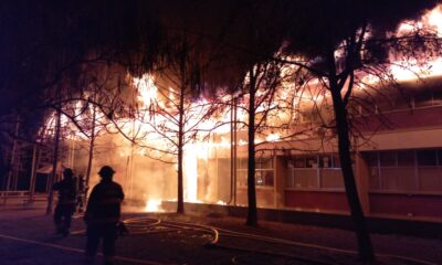 Incendio en campus San Joaquin