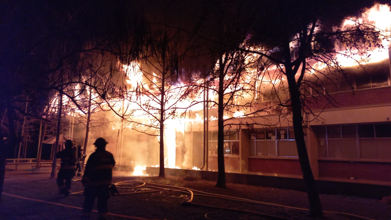 Incendio en campus San Joaquin