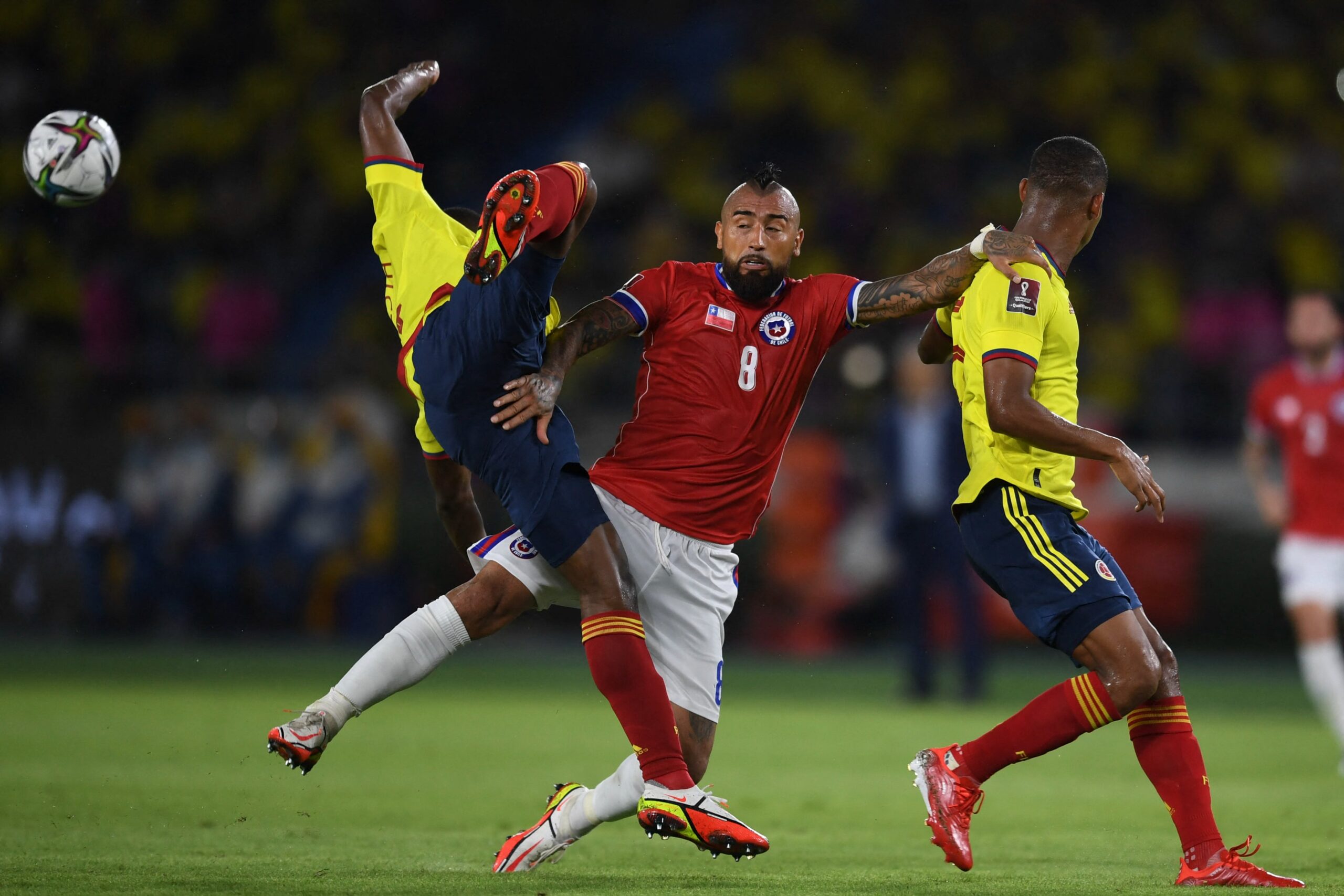 Chile cayó por 3 1 ante Colombia .AGB7s1