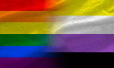 Bandera lgbt no binaria