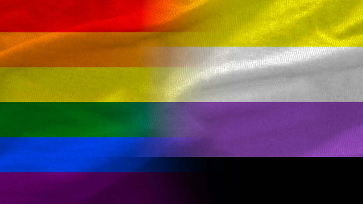 Bandera lgbt no binaria