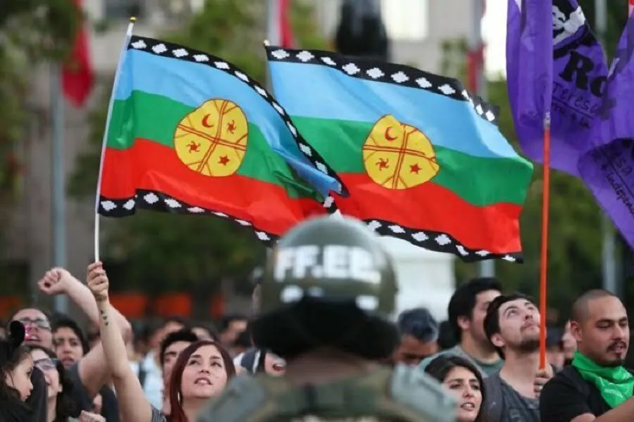 Bandera Mapuche Estado de Sitio wallmapu